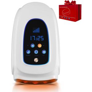 Hand Massager with Heat and Compression, Updated 5 in 1 Cordless Hand Massager, Finger Massager, Carpal Tunnel Relief & Wrist Relief Massager, Gift for Women Men, 3 Modes, 5 Gears, Scheduled Shutdown