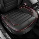 Skechers Car Seat Cover, Memory Foam Luxury Faux Leather Front Bottom Seat Cushion Cover, Universal Anti-Slip and Wrap Around The Bottom with Storage Bags, Suitable for Most Vehicles-1 Piece, Red