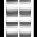 HVAC Premium 10'' x 18'' [Duct Opening] Flat Stamped Steel Return Air Grille - Sidewall and Ceiling - HVAC Vent Duct Cover - White [Outer Dimensions: 11.75''w X 19.75''h]