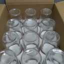 Yodecy 12 Pack 16 oz Wide Mouth Clear Mason Jars with Silver Metal Lids, Canning Jars for Overnight Oats, Food Storage, Dry Food, Snacks, Candies and More