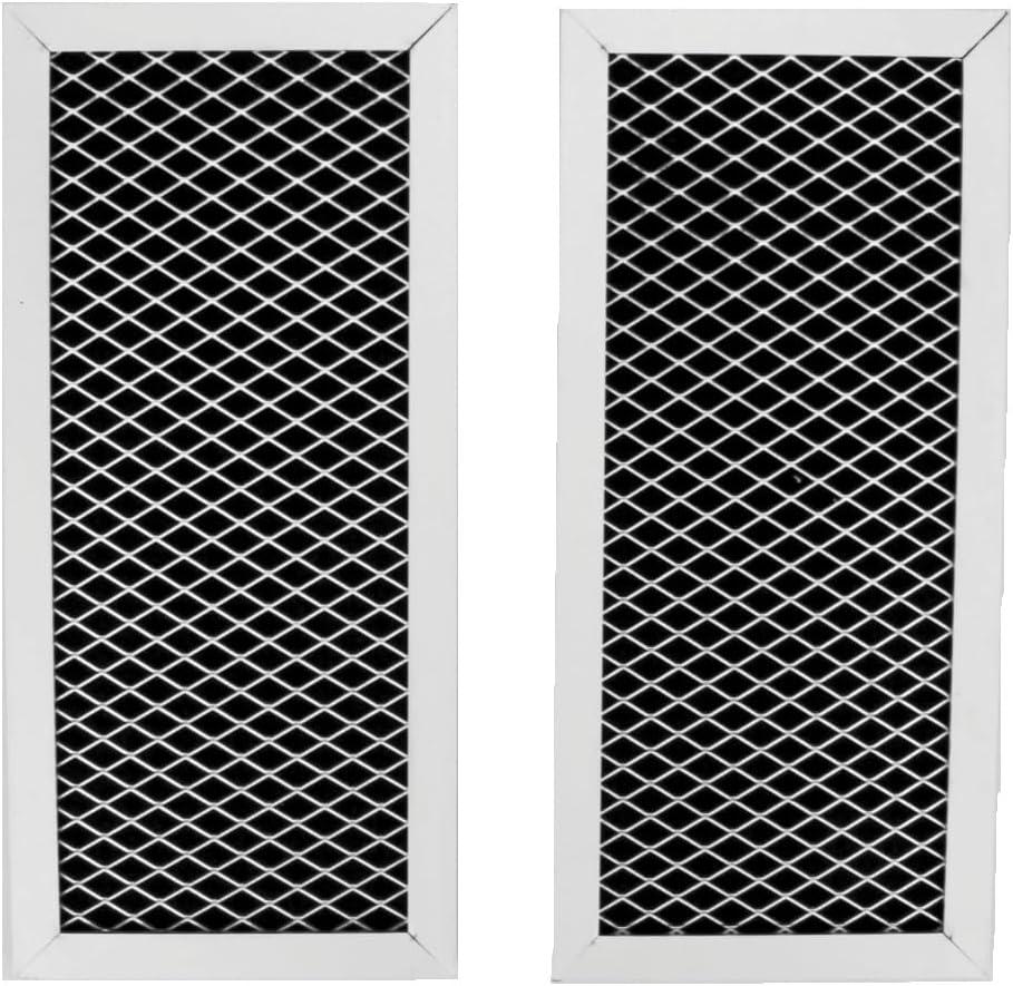 2 Pack DE63-30016G Microwave Charcoal Filter for Samsung GE Grill Microwave Oven, Replaces WB02X10956, JX81H, WB02X11544, DE63-30016A, DE63-30016G, DE63-00367H, 4864753, DE63-00367D