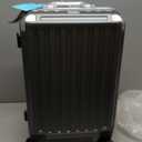 LUGGEX Carry On Luggage with Spinner Wheels, 20 Inch Aluminum Frame Zipperless Polycarbonate Hard Shell Suitcase, Charcoal Metallic