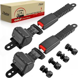 Roykaw Retractable Golf Cart Seat Belt Kit Compatible with EZGO, Yamaha, Club Car, Go Kart Seat Belt, UTV