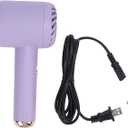 Ionic Hair Dryer, Professional Blower Hair Dryer Portable Blow Dryer Stylish Hot Cold Wind Blow Dryer for Home and Travel (Purple)