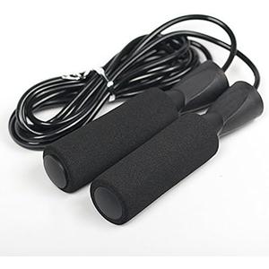2 x Black Adjustable Jump Rope, Durable, and Easy to Adjust Premium Jump Rope for Men,Women,Children of All Heights and Skill Levels