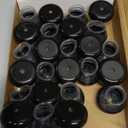 28 Pcs Chair Leg Sliders for Carpet, Round Chair Glides, Silicone Furniture Leg Protectors Caps, Carpet Protectors Table Feet Covers Cups, Teflon Furniture Pads Sliders (Fit:13/16" ~ 1-3/16")