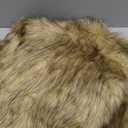 BATTILO HOME Golden Faux Fur Throw Blanket for Couch Sofa, Long Pile Fur Blankets and Throws, Elegant, Fluffy Thick Warm Heavyweight Fur Blanket Reversible to Plush Velvet, 50"x60" (Ochre)