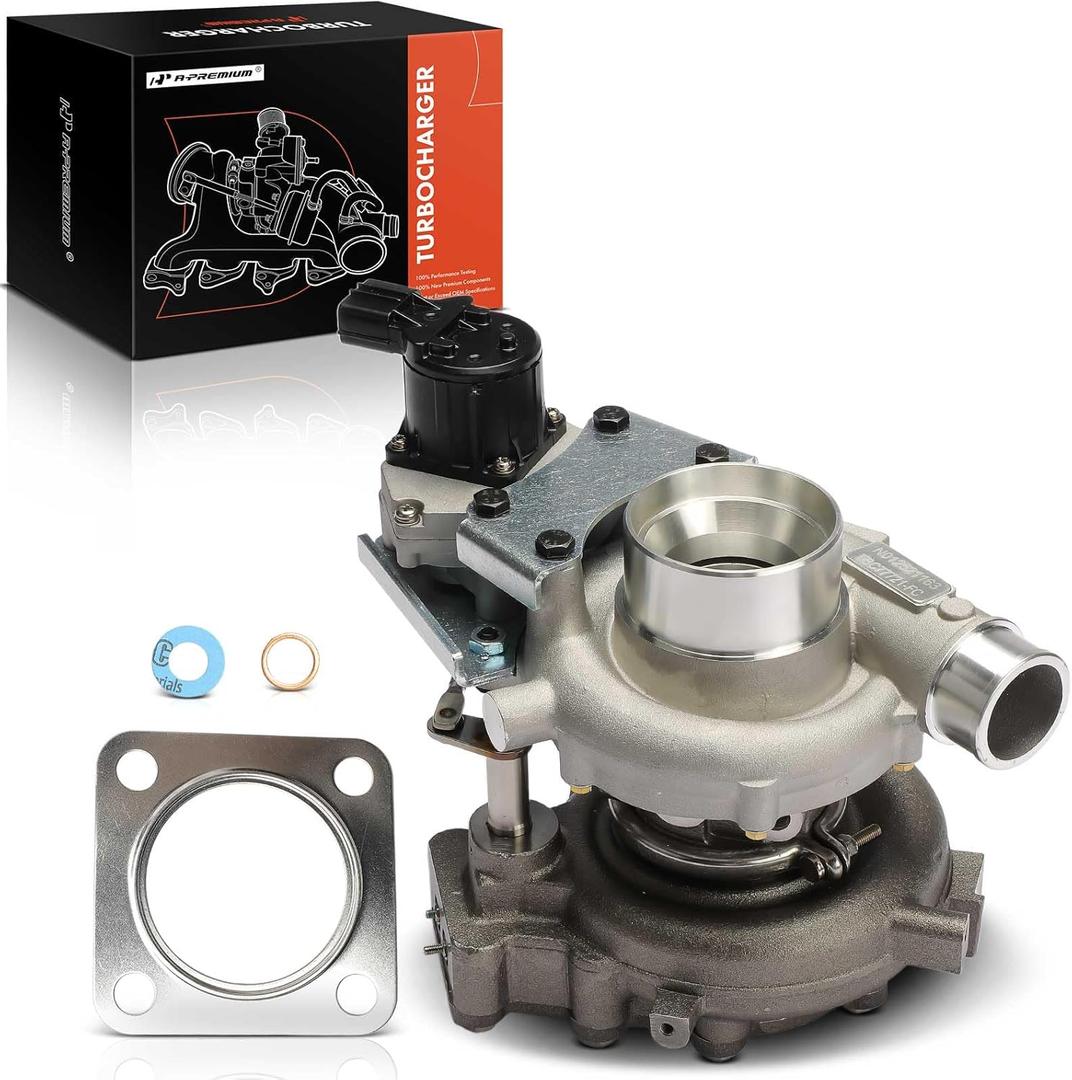 A-Premium RHF55V Complete Turbocharger Turbo Kit with Gasket Compatible with GMC & Isuzu Models - W4500/W5500/W5500HD Forward 2005-2009, NPR-HD NQR NRR 2005-2019, 5.2L