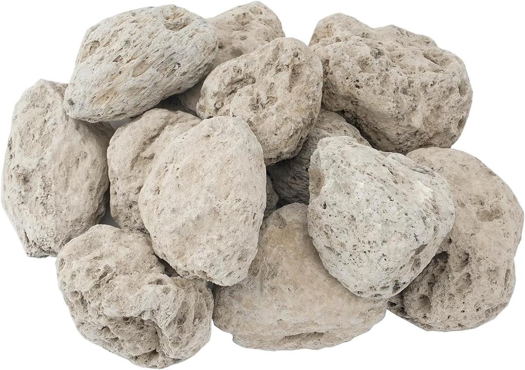 Skyflame 5LB Natural Volcanic Lava Rock, 3"-5" Fireproof and Heatproof Pumice Stone for Outland Living Bond Portable Fire Pits, Fireplaces, Garden, Landscaping Decoration