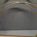 Wall Mounted Round Gold Floating Shelves Storage Shelves for Wall Bedroom Living Room Bathroom Kitchen and Office, 25x9cm