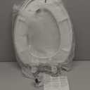 Bemis 7300SLEC Slow Close Toilet Seat, Easy Clean Hinges and Durable Plastic Seat, Made in USA, Elongated, White