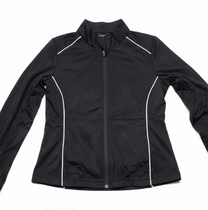 Women Workout Jackets Slim Fit Zip Up Corpped Athletic Jacket Contrast Stitching Jacket with Pocket
Xs