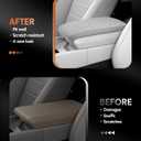 CDEFG for Hyundai Santa Fe 2024 2025 2026 MX5 Center Console Cover Armrest Box Cover for Santa Fe 2024 2025 Accessories Arm Rest Protector Santa Fe SE/SEL/XRT/Limited/Calligraphy (Dark Gray
