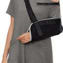 Deyeek Women's Post Shoulder Surgery dress Tear Away Short Sleeve Full Open Side Snap Adaptive Clothing with Pockets (Medium, Grey)