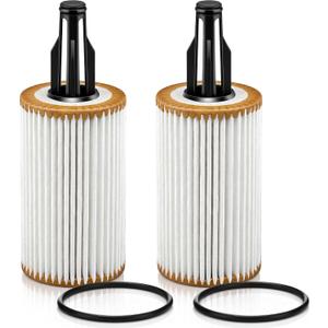 Dreyoo Oil Filter Compatible With HU7025z and 2761800009 (2 Pack) | Compatible With Mercedes Benz ML350 E350 C300 C400 S550 GLK350, Engine Cartridge Oil Filter Replacement with O rings