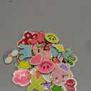 48 Pcs Iron on Patches Self Adhesive Chenille Patches for Backpacks Applique Patches Rainbow Heart Smile Face Star Flower Paw Embroidered Patch for Clothing Fabric Jackets Jeans Repair (Cute Style)
