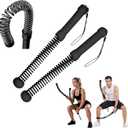 2pcs Weighted Ropeless Battle Ropes for Home Gym, Heavy Duty Weighted Cordless Battle Ropes for Men Women, Portable Exercise Workout Equipment for Strength Building, HIIT, SOGA para Ejercicios