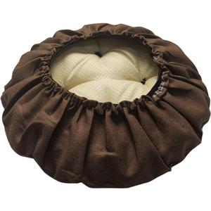 Stool Covers Round Memory Foam Bar Stool Cushion Round Cushion with Non-Slip Backing and Elastic Band Coffee 16 inches