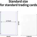 1000Pcs Clear Top Loaders for Cards (500Pcs Hard Plastic Card Holders & 500Pcs Card Sleeves) 3" x 4" Toploaders, Card Protector Sleeves for Baseball Cards, Standard Trading Cards