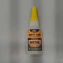 Metal Super Glue Liquid, Clear Instant Cyanoacrylate Adhesive for Metal Repair, All Purpose CA Glue for Shoe Ceramic Repair Plastic Leather Glass Wood Steel Pottery Porcelain Fletching Waterproof