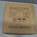 Barnyard Designs Eat Sign - Rustic Wall Decor for Kitchen and Home, Primitive Country Farmhouse Decorations, Distressed Hanging Sign, 24" x 8" (White/Grey)