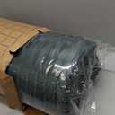 Bedsure Queen Comforter Set - GentleSoft 3 Pieces Fluffy Double-Side Fleece Comforter Set, Cozy Striped Room Decor Aesthetic, Luxury Emerald Bedding Queen Size with 2 Pillowcases, 90x90 Inches