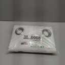 NICETOWN White Sheer Linen Curtains for Living Room 84 inch Length 2 Panels Set, Grommet Semi Sheer Privacy with Light Filtering Flax Window Treatments for Bedroom, W52 x L84