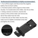 X AUTOHAUX No.22680-CA000 Car Mass Air Flow Sensor Meter MAF Sensor Airflow Replacement for Nissan Versa 2007-2012 for Nissan Rogue 2008-2015 for Infiniti FX50