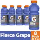 Gatorade Thirst Quencher, Fierce Grape, 20 Fl Oz (Pack of 8) (EXP 10/18/26)
