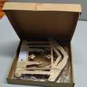 Bucherry Wooden Nativity Scene Set Christmas Nativity Scene Tabletop Set Christmas Ornament Christian Religious Rustic Decorations with LED Light for Shelves Tables Decorations Indoor Decor(Hut)