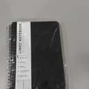 Spiral Notebook,A5 Lined Black Journal Notebook 5.62 x 8.4 inches-100 Sheets/200 Pages,100GSM Thick Paper,Hardcover Journals for Writing Work School Supplies