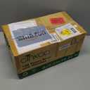 Ginkgo 100 Pcs Paper Gift Bags with Handles, Medium Size Brown Paper Bags 8x4.25x10.25 Inch, Kraft Bag Bulk for Party, Favor, Holiday, Goodie, Grocery and Shopping