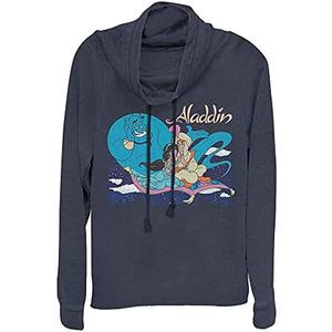 Disney Princess Aladdin Classic Women's Long Sleeve Cowl Neck Pullover, XS