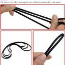 2 x 3 Pieces Turntable Belt Machine Recorder Rubber Belt for Repair Replacement Maintenance Most Kinds of Belt-Driven Turntables, 150MM