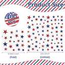 100 Pcs Patriotic Napkins 6.5 Inch 4th of July Paper Napkins Disposable Beverage Napkins Red White Blue Star Napkins for Independence Day Memorial Day Veterans Day Party Supplies