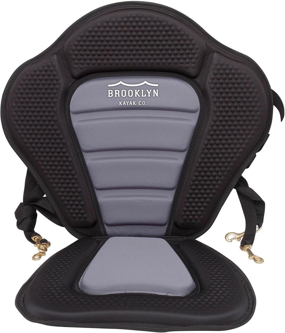 BKC UH-PS223 Universal Sit-On-Top Premium Memory Foam Padded Kayak Seat and Backrest with Adjustable Straps for Kayaking and Fishing by Brooklyn Kayak Company