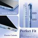 GVIEWIN for Samsung Galaxy S26 Plus Case,[Slide Camera Cover & Built-in Privacy Screen Protector] [Military-Grade Shockproof] Marble Full Body Protection Phone Case for S26+ Plus 6.7",Star Abyss/Blue