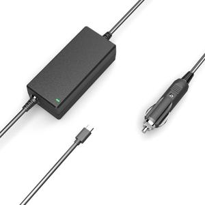 90W USB-C Laptop Car Charger Compatible with MacBook Pro/Air, Dell XPS/Latitude, HP, Lenovo, ASUS, Acer, Chromebook, Surface More Type-C Laptop Devices