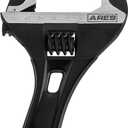 ARES 70303-53mm Stubby Adjustable Wrench - Stubby, Ultra Thin Design for Quick Access to Tight Spaces - Mouth is 30 Percent Deeper than Normal