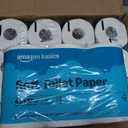 Amazon Basics 2-Ply Soft Toilet Paper, 30 Rolls (5 Packs of 6), 350 Sheets per Roll, Septic Safe, Equivalent to 185 Regular Rolls