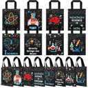 Ferraycle 24 Pcs Science Party Favor Bags Truck Goodie Gift Treat Bag Non Woven Birthday Party Decorations for Kids(Dark Color,Cool)