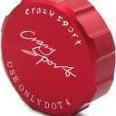 crazy sport Front Brake Master Cylinder Fluid Reservoir Cover Fits For GSXR1000 GSXR750 GSXR600 2001-2021 Cap 750 600 Motorcycle AccessoriesCNC(Red)