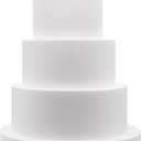 Crafare 5 Tier Round Foam Cake Dummy Decorating 4 6 8 10 12 Supplies for Wedding Baby Shower Birthday Party Cake Decoration 17.7 Inches Tall