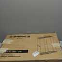 SONGMICS Clothes Rack, Freestanding Wardrobe Closet, Metal Clothing Racks, Heavy-Duty Garment Rack with Adjustable Shelves, Hanging Rods, Dividable, 15.8 x 47.2 x 70.9 Inches, Ink Black ULGR423B01