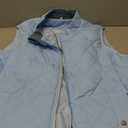 Women's Vest, Quilted Puffer Water-Resistant Zip With Pockets (Blue, XL)