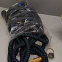 Flexi Hose Expandable Garden Hose with 8 Function Nozzle, 100FT - Lightweight Retractable Garden Hose, Water Hose - No-Kink Flexibility, 3/4 Inch Solid Brass Fittings and Double Latex Core