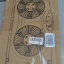 Bionaire Window Fan with Reversible Airflow Blades 3-Speed Settings, Programmable Thermostat, LED Display, Remote Control, Fits 2436" Windows, No Assembly Required