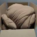 Bedsure King Comforter Set, Brown Soft Prewashed Bedding for All Seasons, 3 Pieces GentleSoft Bed Set, 1 Lightweight Comforter (104"x90") and 2 Pillowcases (20"x36")