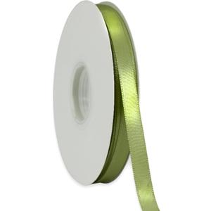 Sage Green Ribbon 3/8 Inch x 50 Yards Satin Ribbon Continuous, Single Face, for Crafts, Gift Wrapping, Floral Bouquet, Weddings, and Decorations, with Spool