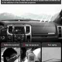 Autorder Dashboard Cover Mat for 2009 2010-2018 Dodge Ram 1500 2500 3500 Accessories Dash Cover Flannel Dash Mat Sunshade Glare UV Rays Protector (Without Hud)